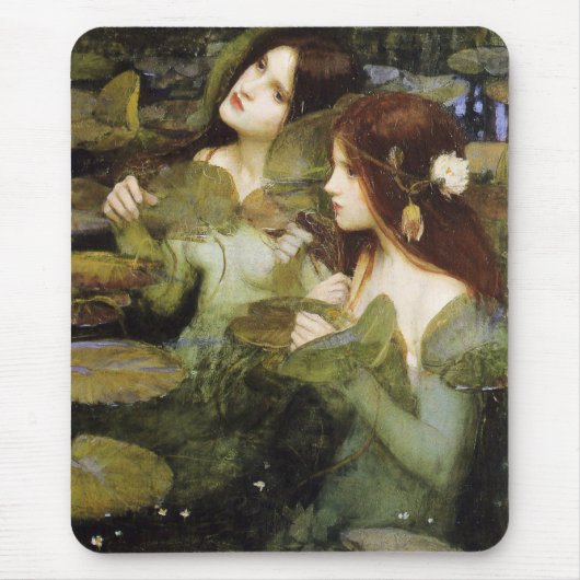 ハイラスとニンフの詳細by John W. Waterhouse マウスパッド (正面)
