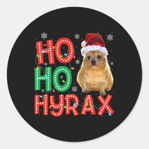 ハイラックスマスクリスマスおもしろいかわいいクリスマスパジャマハイラックス ラウンドシール