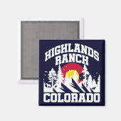 ハイランズランチ，コロラド マグネット (正面/裏面)