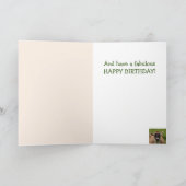 ハイランドおもしろいステアバーベキュー誕生日 カード (内部)