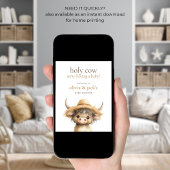 ハイランドの聖牛が赤ちゃんシャワーへようこそ ポスター