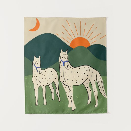 ハイランドの馬 タペストリー (正面)