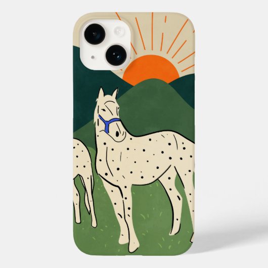 ハイランドの馬 Case-Mate iPhoneケース (裏面)