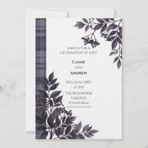ハイランドエルダーベリーとモダンタータンの結婚式