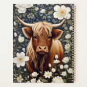 ハイランドエレガント牛の白フローラ プランナー手帳 (裏面)