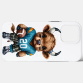 ハイランドカウとアメリカンフットボール Case-Mate iPhoneケース (裏面 (横))