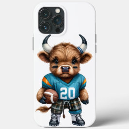 ハイランドカウとアメリカンフットボール iPhone 13 PRO MAXケース