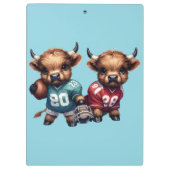 ハイランドカウとフットボール クリップボード (裏面)