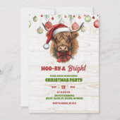 ハイランドカウのクリスマスパーティー 招待状 (正面)