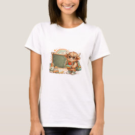 ハイランドカウのバックトゥスクールTシャツ Tシャツ