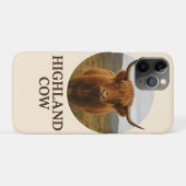 ハイランドカウの肖像ポスター「ハイランドカウ」 Case-Mate iPhoneケース (裏面(横))