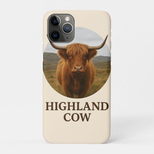 ハイランドカウの肖像ポスター「ハイランドカウ」 Case-Mate iPhoneケース (裏)