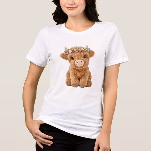 ハイランドカウの花冠 トライブレンドＴシャツ (正面)