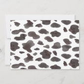 ハイランドカウの誕生日写真感謝カード サンキューカード (裏面)