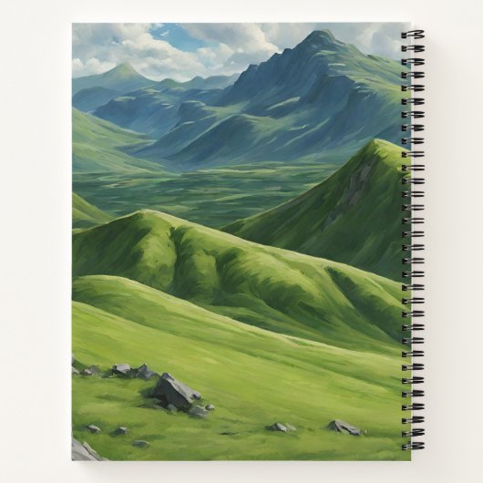 ハイランドカウアームストロングタータンチェックスカーフ ノートブック (裏面)