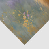 ハイランドカウインフローラ牧草地クローズアップ 薄葉紙 (詳細)