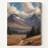 ハイランドカウウィズモリソン狩りタータンチェックスカーフ ノートブック (裏面)