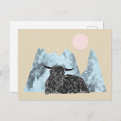 「ハイランドカウウィンター」 ポストカード (正面/裏面)