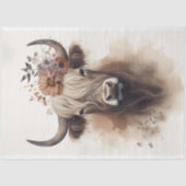 ハイランドカウウォータカラー1デコページ紙 薄葉紙 (正面)