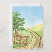 ハイランドカウウォーターのカラーヘルドザモース誕生日 招待状 (裏面)