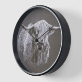 ハイランドカウウォールクロック 壁時計 (傾斜)