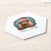 ハイランドカウエッセンシャルTシャツ ペーパーコースター (アングル)