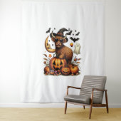 ハイランドカウオンパンプキンハロウィーン タペストリー (インサイチュ)