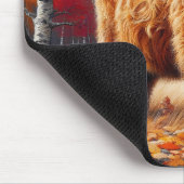 ハイランドカウオータムウォーター色 マウスパッド (コーナー)