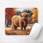 ハイランドカウオータムウォーター色 マウスパッド (マウス)