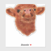 ハイランドカウオーバーサイズTシャツ シール (シート)