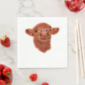 ハイランドカウオーバーサイズTシャツ スタンダードランチョンナプキン (インサイチュ)