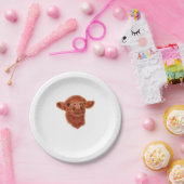 ハイランドカウオーバーサイズTシャツ ペーパープレート (パーティー)