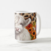 ハイランドカウカプンプキンスに囲まれた秋 コーヒーマグカップ (正面右)