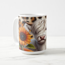 ハイランドカウカプンプキンスに囲まれた秋 コーヒーマグカップ