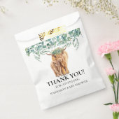 ハイランドカウカーフベビーシャワーユーカリ フェイバーバッグ (封をした状態)