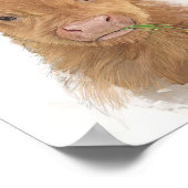 ハイランドカウカーフポートレート ポスター (角)