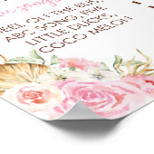 ハイランドカウガールファースト誕生日マイルストーンサイン ポスター (角)