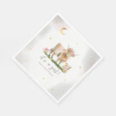 ハイランドカウガールベビーシャワーペーパーナプキン スタンダードランチョンナプキン (角)