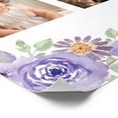 ハイランドカウガール誕生日フォトマイルストーンポスター ポスター (角)