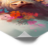 ハイランドカウキャンバスウォールアートファーミヤードポスター ポスター (角)