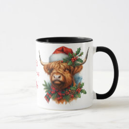 ハイランドカウクリスマスコーヒーマグカップ マグカップ