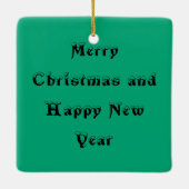 ハイランドカウクリスマス セラミックオーナメント (裏面)