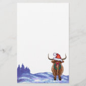 ハイランドカウクリスマス 便箋 (裏面)