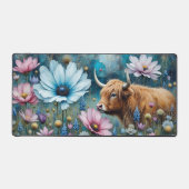 ハイランドカウコスモスカラフルタペストリーII デスクマット (正面)