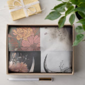 ハイランドカウコラージュ1デコページ紙 薄葉紙 (ギフト)