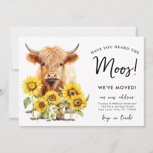 ハイランドカウサンフラワーズニューアドレスファーム移動 案内状 (正面)