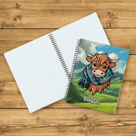 ハイランドカウダグラスタータンチェックスカーフ ノートブック