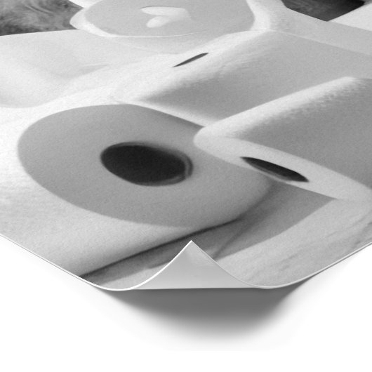 ハイランドカウトイレ紙トイレいたずらバスルーム ポスター (角)