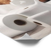 ハイランドカウトイレ紙トイレいたずらバスルーム ポスター (角)