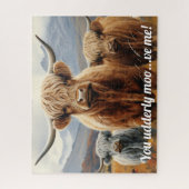 ハイランドカウト威厳のあるリオ16 x 20 ジグソーパズル (縦)